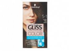 Schwarzkopf Gliss Color farba na vlasy 5-1 Chladný hnedý 2 x 60 ml