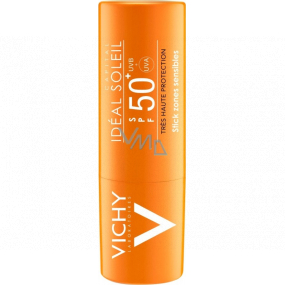 Vichy Capital Soleil SPF 50+ tyčinka pre ochranu citlivých partií a pier 9 g