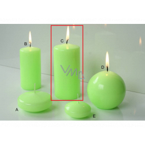 Lima Reflex fosforové zelená sviečka valec 60 x 120 mm 1 kus
