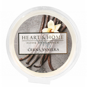 Heart & Home Čierna vanilka Sójový prírodný vonný vosk 26 g