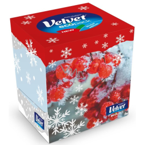 Velvet Ecopack Zima hygienické kapesníčky 3 vrstvé 56 kusů různé motivy