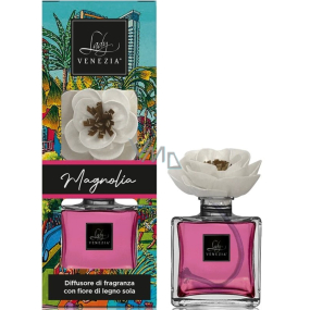 Lady Venezia Naif Magnolia - Magnólia aróma difuzér s kvetom pre postupné uvoľňovanie vône 100 ml