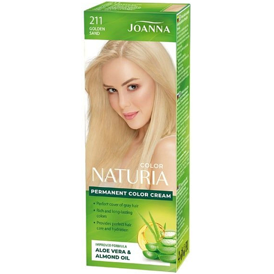 Joanna Naturia farba na vlasy s mliečnymi proteínmi 211 Golden Sand