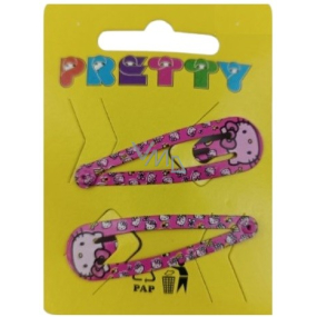 Sponky Hello Kitty do vlasů, lupkačky růžové 2 kusy