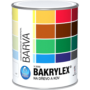 Bakrylex Univerzál lesk V2066 farba na drevo a kov, 1000 biela, 5 kg