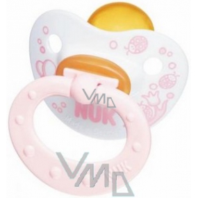 Nuk Rose & Blue ortodontickej latexové cumlík 0-6 mesiacov ružové 1 kus