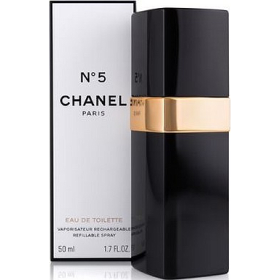 Chanel No.5 toaletná voda plniteľný flakón pre ženy 50 ml