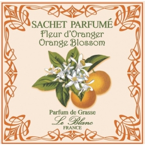 Le Blanc Orange Blossom - Pomarančový kvet Vonný sáčok 11 x 11 cm 8 g