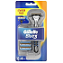 Gillette Blue 3 holiaci strojček + náhradné hlavice pre mužov 3 kusy
