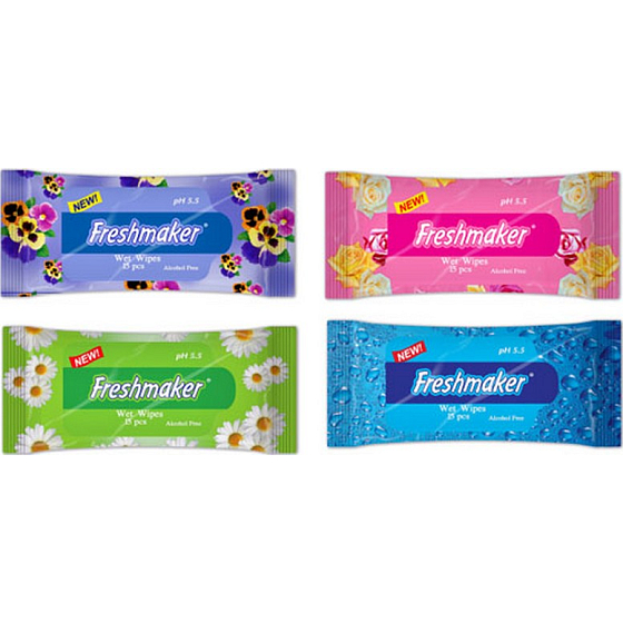 Freshmaker Wet Wipes kozmetické vlhčené obrúsky 15 kusov