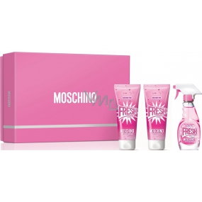 Moschino Fresh Couture Pink toaletná voda pre ženy 50 ml + sprchový gél 50 ml + telové mlieko 50 ml, darčeková sada
