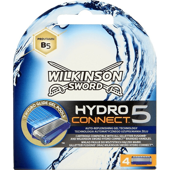 Wilkinson Hydro Connect 5 náhradné hlavice 4 kusy