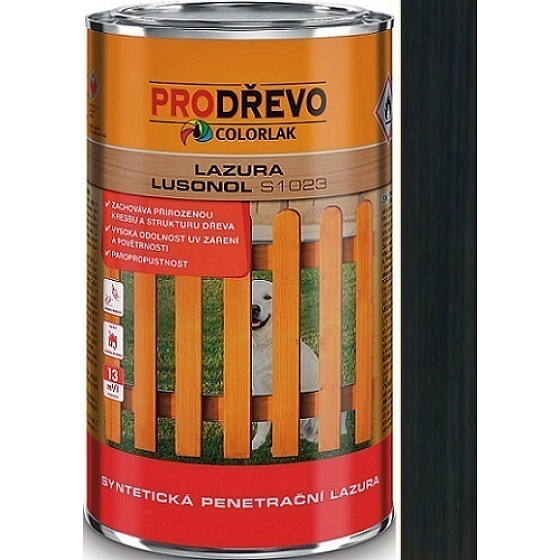 Colorlak Lazúra Lusonol S1023 synteticná penetračný lazúra Eben 0,9 l