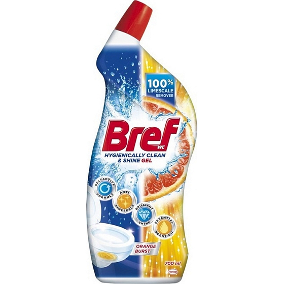 Bref Hygienically Clean & Shine Orange Burst gélový čistič 700 ml