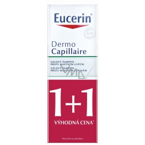 Eucerin DermoCapillaire gélový šampón proti mastným lupinám 2 x 250 ml, duopack