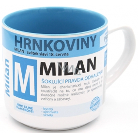 Nekupto Hrnkoviny Hrnček s menom Milan 0,4 litra