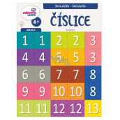 Ditipo Číslice zábavné učenie pexeso zoznámenie sa s číslami od 1-20 a desiatkami 10-90, 297 x 222 mm