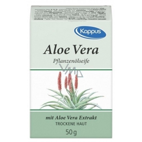 Kappus Aloe Vera olejové prírodné toaletné mydlo pre suchú pokožku 50 g