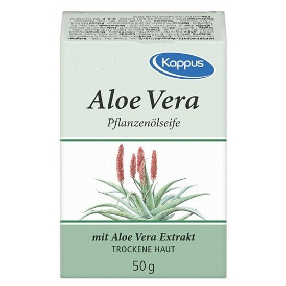 Kappus Aloe Vera olejové prírodné toaletné mydlo pre suchú pokožku 50 g