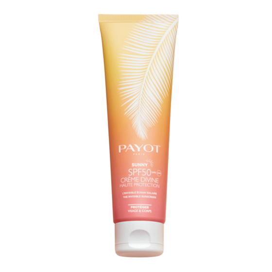 Payot Sunny Creme Divine SPF 50 neviditeľný opaľovací krém - vysoká ochrana tváre a tela 150 ml