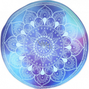 Albi Relaxačný vankúš okrúhly Mandala modrá 35 cm