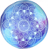 Albi Relaxačný vankúš okrúhly Mandala modrá 35 cm