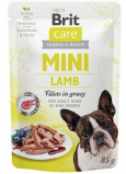 Brit Care Mini Lamb Fillets In Gravy kompletné superprémiové krmivo pre dospelé psy mini plemien kapsička 85 g