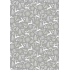 Ditipo Darčekový baliaci papier 70 x 200 cm Vianočné strieborný jelene stromčeky vločky