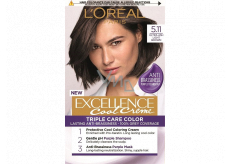 Loreal Paris Excellence Cool Creme farba na vlasy 5.11 Ultra popolavá svetlá hnedá