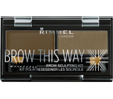 Rimmel London Brow This Way paletka na obočie 002 Medium Brown 1,1 g