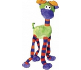 Tommi Plyš Zvieratko zelené s dlhými nohami pískacie hračka pre psov 47 cm