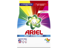 Ariel Rýchlo rozpustný prací prášok na farebnú bielizeň 20 dávok 1,1 kg