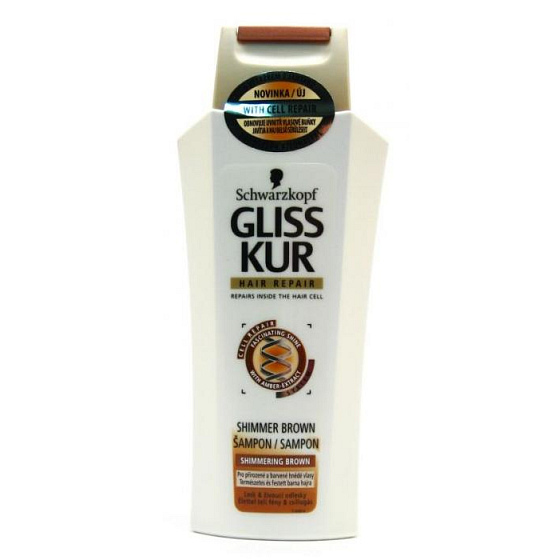 Gliss Kur Satin Brown regeneračný šampón na vlasy 250 ml