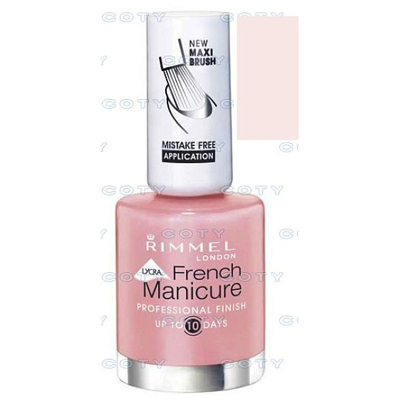 Rimmel London Lycra Pro lak na nechty francúzska manikúra 444 French Ivory 12 ml