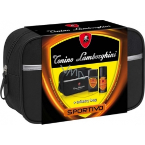 Tonino Lamborghini Sportivo toaletná voda 100 ml + dezodorant v spreji 150 ml + taška, darčeková sada