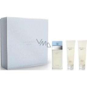 Dolce & Gabbana Light Blue toaletná voda 50 ml + telový krém 50 ml + Sprchový gél 50 ml, darčeková sada