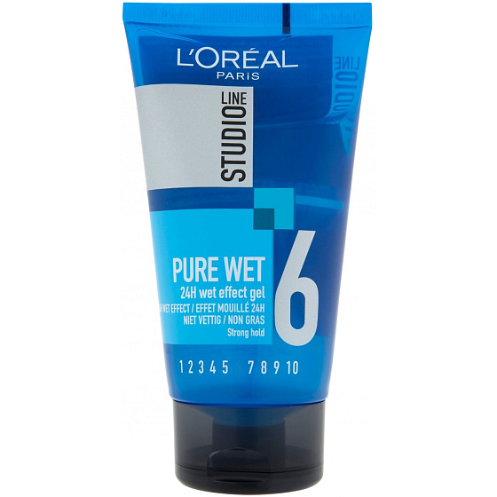Loreal Paris Studio Line Pure Wet 24h Wet Effect gél na vlasy s mokrým efektom 150 ml