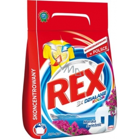 Rex 3x Action Mediterranean Freshness Pro-Color prášok na pranie farebnej bielizne 60 dávok 4,5 kg