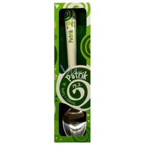 Nekupto Twister Lyžička s menom Patrik zelená 16 cm