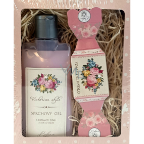 Bohemia Gifts Victorian Style sprchový gél 200 ml + ručne vyrábané mydlo 30 g, kozmetická sada