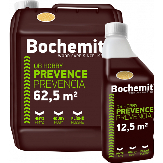 Bochemit QB Hobby ochrana stavebného dreva a muriva, proti plesniam a hmyzu, číry 1 l