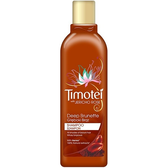 Timotei Nádherná bruneta šampón pre hnedé odtiene vlasov 300 ml