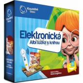 Albi Kúzelné čítanie Ceruzka elektronická + interaktívna hovoriace kniha Hravá angličtina, sada, vek 6+
