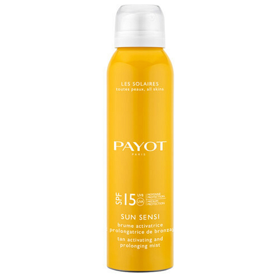 Payot Sun Sensi Brum Anti-Age SPF15 aktivačný hmla pre predĺženie opálenia 125 ml