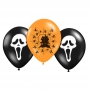 Rappa Balónik nafukovacie s potlačou Halloween 2 farby, 3 kusy