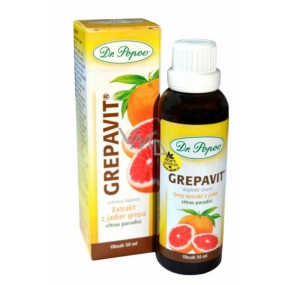 Dr. Popov Grepavit grep extrakt z jadier originálnej kvapky na kožné problémy, imunitu 50 ml