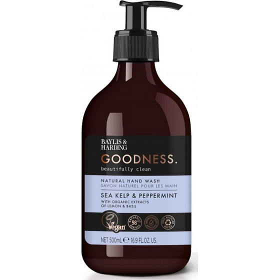 Baylis & Harding Morská chaluha a Mentol sprchový gél dávkovač 500 ml