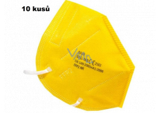 Bari Medical Respirátor chránič zubov 5-vrstvová maska FFP2 žltá 20 kusov