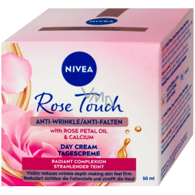 Nivea Rose Touch Denný krém proti vráskam 50 ml