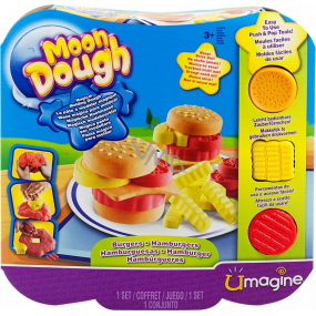 Moon Dough Hamburger ľahká modelína, hypoalergénna, odporúčaný vek od 3 rokov kreatívna sada